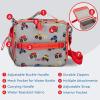 imageBentgo Kids Lunch Bag Whimsy ampamp Wonder Collection  Durable DoubleInsulated Lunch Bag for Kids 3 Holds Lunch BoxWater BottleSnacks WaterResistant Fabric ampamp Zip Pockets Starry SprinkleTrucks