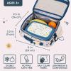imageBentgo Kids Lunch Bag Whimsy ampamp Wonder Collection  Durable DoubleInsulated Lunch Bag for Kids 3 Holds Lunch BoxWater BottleSnacks WaterResistant Fabric ampamp Zip Pockets Starry SprinkleFriendly Skies