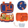 imageBentgo Kids Prints Tray with Transparent Cover  Reusable BPAFree 5Compartment Meal Prep Container with BuiltIn Portion Control for Healthy Meals At Home ampamp On the Go SafariSports