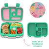imageBentgo Kids Prints Tray with Transparent Cover  Reusable BPAFree 5Compartment Meal Prep Container with BuiltIn Portion Control for Healthy Meals At Home ampamp On the Go SafariTropical