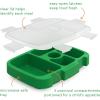 imageBentgo Kids Prints Tray with Transparent Cover  Reusable BPAFree 5Compartment Meal Prep Container with BuiltIn Portion Control for Healthy Meals At Home ampamp On the Go SafariSafari