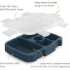 imageBentgo Kids Prints Tray with Transparent Cover  Reusable BPAFree 5Compartment Meal Prep Container with BuiltIn Portion Control for Healthy Meals At Home ampamp On the Go SafariFriendly Skies