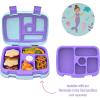 imageBentgo Kids Prints Tray with Transparent Cover  Reusable BPAFree 5Compartment Meal Prep Container with BuiltIn Portion Control for Healthy Meals At Home ampamp On the Go SafariMermaids in the Sea
