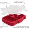 imageBentgo Kids Prints Tray with Transparent Cover  Reusable BPAFree 5Compartment Meal Prep Container with BuiltIn Portion Control for Healthy Meals At Home ampamp On the Go SafariRocket
