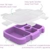 imageBentgo Kids Prints Tray with Transparent Cover  Reusable BPAFree 5Compartment Meal Prep Container with BuiltIn Portion Control for Healthy Meals At Home ampamp On the Go SafariMermaid Scales
