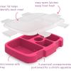 imageBentgo Kids Prints Tray with Transparent Cover  Reusable BPAFree 5Compartment Meal Prep Container with BuiltIn Portion Control for Healthy Meals At Home ampamp On the Go SafariFairies