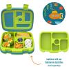 imageBentgo Kids Prints Tray with Transparent Cover  Reusable BPAFree 5Compartment Meal Prep Container with BuiltIn Portion Control for Healthy Meals At Home ampamp On the Go SafariSubmarines