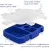 imageBentgo Kids Prints Tray with Transparent Cover  Reusable BPAFree 5Compartment Meal Prep Container with BuiltIn Portion Control for Healthy Meals At Home ampamp On the Go SafariShark
