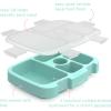 imageBentgo Kids Prints Tray with Transparent Cover  Reusable BPAFree 5Compartment Meal Prep Container with BuiltIn Portion Control for Healthy Meals At Home ampamp On the Go SafariLeopard