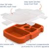 imageBentgo Kids Prints Tray with Transparent Cover  Reusable BPAFree 5Compartment Meal Prep Container with BuiltIn Portion Control for Healthy Meals At Home ampamp On the Go SafariSports
