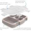 imageBentgo Kids Prints Tray with Transparent Cover  Reusable BPAFree 5Compartment Meal Prep Container with BuiltIn Portion Control for Healthy Meals At Home ampamp On the Go SafariDino Fossils