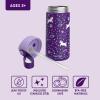 imageBentgo Kids Stainless Steel Insulated Water Bottle  LeakProof Keeps Cool for 12 Hours Durable BPAFree Dishwasher Safe 14 oz Cup for Ages 3 for SchoolSportsDaycare Rainbows ampamp ButterfliesUnicorn