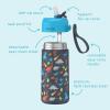 imageBentgo Kids Stainless Steel Insulated Water Bottle  LeakProof Keeps Cool for 12 Hours Durable BPAFree Dishwasher Safe 14 oz Cup for Ages 3 for SchoolSportsDaycare Rainbows ampamp ButterfliesDinosaur