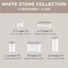 imageBentgo Pantry  10Piece Airtight Food Storage Containers Clear Stackable Kitchen ampamp Pantry Organization Locking Lids for Freshness BPAFree Plastic  Ideal for Sugar Flour ampamp More White StoneWhite Stone