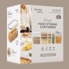 imageBentgo Pantry  22Piece Airtight Food Storage Containers Clear and Stackable Kitchen and Pantry Organization Set Locking Lids for Freshness Bonus Cereal Lid ampamp Scoop BPAFree Plastic White StoneWhite Stone