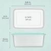 imageBentgo Prep  20Piece DeepDish Storage Containers ExtraLarge 8Cup Capacity for Meal Prep ampamp Leftovers Reusable PFAS ampamp BPAFree Durable Microwave Freezer ampamp Dishwasher Safe Aqua Splash