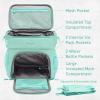 imageBentgo Prep Deluxe Insulated Multimeal Bag  Lunch Box Bag Holds 5 Meals Premium Insulation up to 8 Hrs Durable WaterResistant  Large Capacity For Adult Meal Prep White MarbleCoastal Aqua