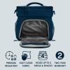 imageBentgo Prep Deluxe Insulated Multimeal Bag  Lunch Box Bag Holds 5 Meals Premium Insulation up to 8 Hrs Durable WaterResistant  Large Capacity For Adult Meal Prep White MarbleNavy Blue