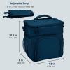 imageBentgo Prep Deluxe Insulated Multimeal Bag  Lunch Box Bag Holds 5 Meals Premium Insulation up to 8 Hrs Durable WaterResistant  Large Capacity For Adult Meal Prep White MarbleNavy Blue