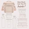 imageBentgo Prep Deluxe Insulated Multimeal Bag  Lunch Box Bag Holds 5 Meals Premium Insulation up to 8 Hrs Durable WaterResistant  Large Capacity For Adult Meal Prep White MarbleSand