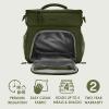 imageBentgo Prep Deluxe Insulated Multimeal Bag  Lunch Box Bag Holds 5 Meals Premium Insulation up to 8 Hrs Durable WaterResistant  Large Capacity For Adult Meal Prep White MarbleDark Green