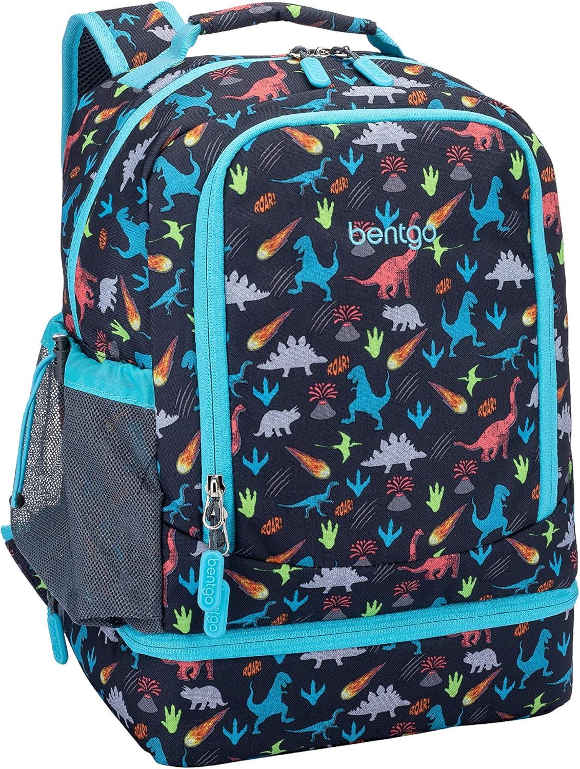 imageBentgo 2in1 Backpack ampamp Insulated Lunch Bag Set With Kids Prints Lunch Box Dinosaur