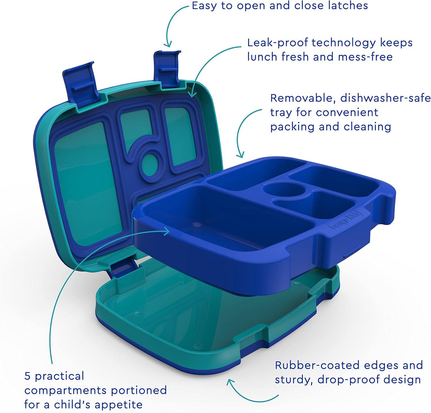 imageBentgo 2in1 Backpack ampamp Insulated Lunch Bag Set With Kids Prints Lunch Box Shark