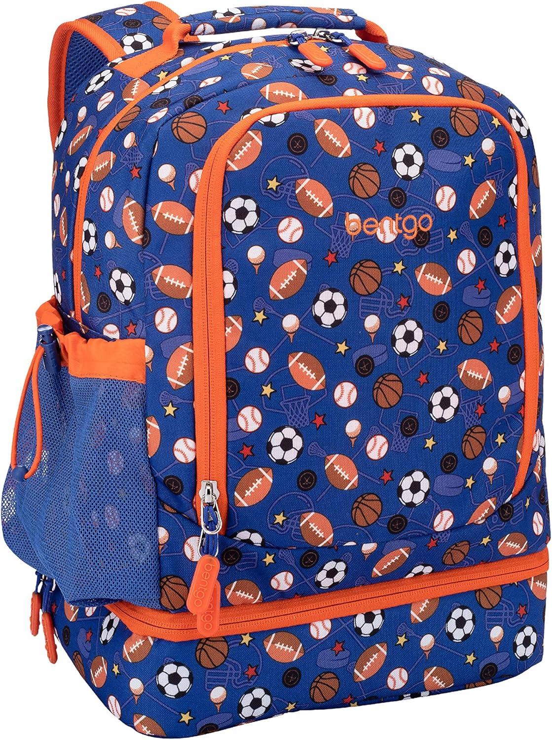 imageBentgo 2in1 Backpack ampamp Insulated Lunch Bag Set With Kids Prints Lunch Box Sports