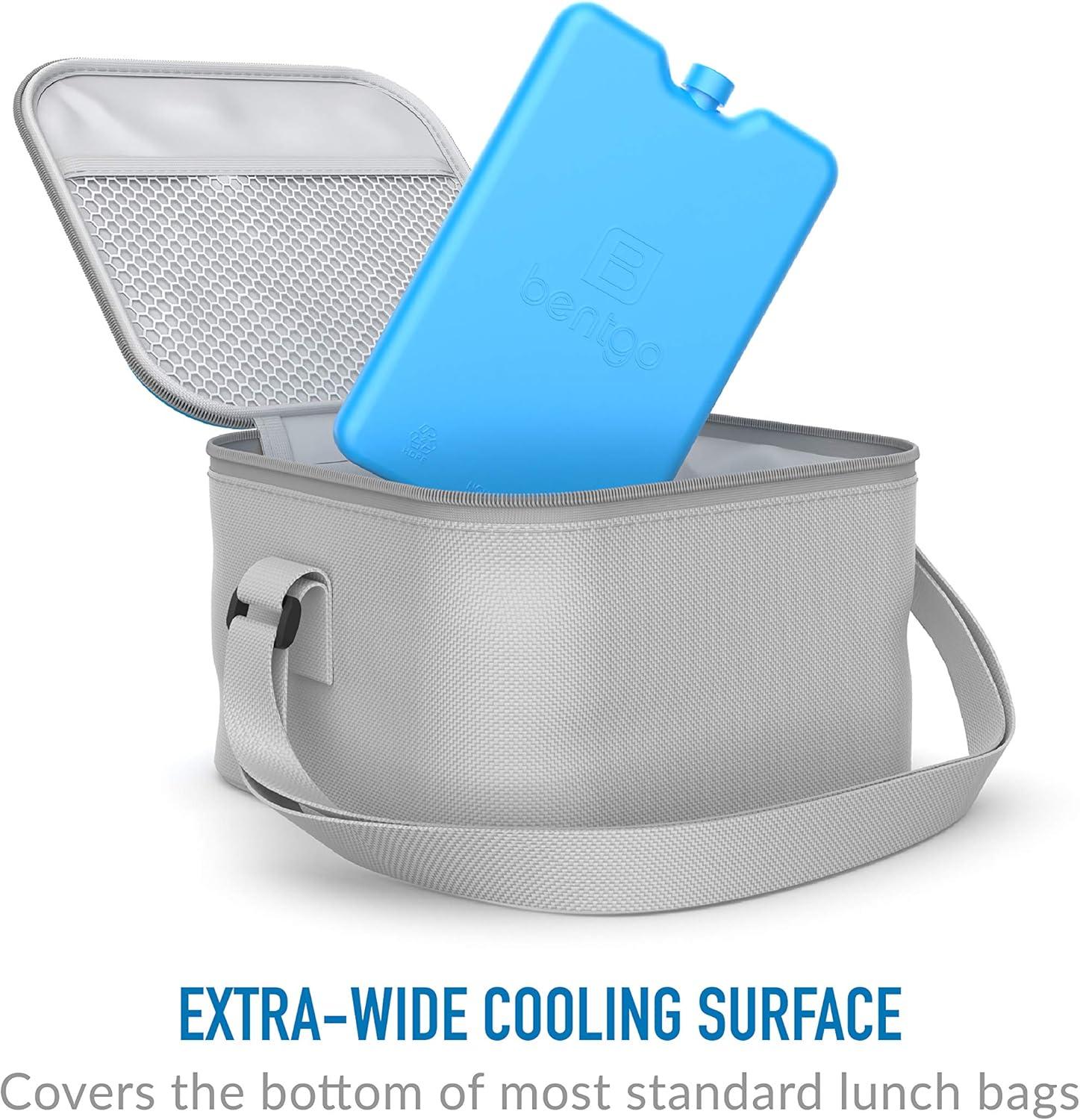 imageBentgo Ice Lunch Chillers  UltraThin Ice Packs Perfect for Everyday Use in Lunch Bags Lunch Boxes and Coolers  4 Pack BlueBlue
