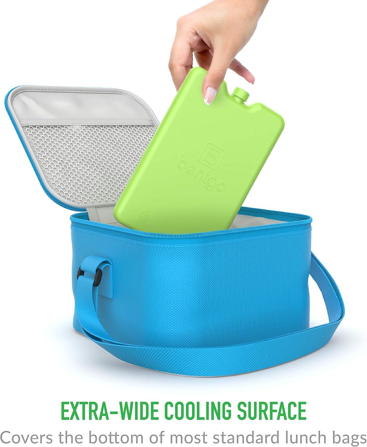 imageBentgo Ice Lunch Chillers  UltraThin Ice Packs Perfect for Everyday Use in Lunch Bags Lunch Boxes and Coolers  4 Pack BlueGreen