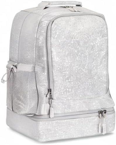 imageBentgo Kids 2in1 Backpack ampamp Insulated Lunch Bag  Durable 16 Backpack ampamp Lunch Container in Unique Prints for School ampamp Travel  Water Resistant Padded ampamp Large Compartments FairiesGlitter Edition  Silver