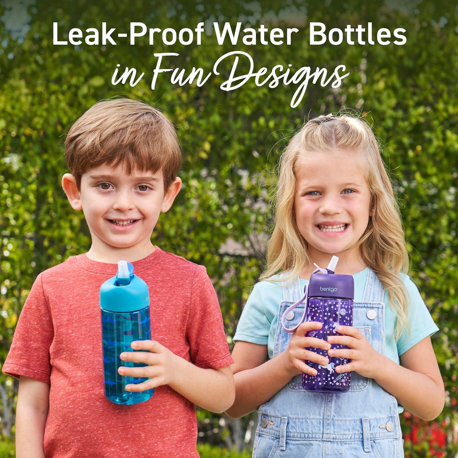 imageBentgo Kids Water Bottle  LeakProof Durable Tritan BPAFree 15 oz Cup for KidsToddlers Ages 3 Safe Sip Spout Carrying Handle ampamp Dishwasher Safe for School Sports Daycare ampamp Camp PurpleUnicorn