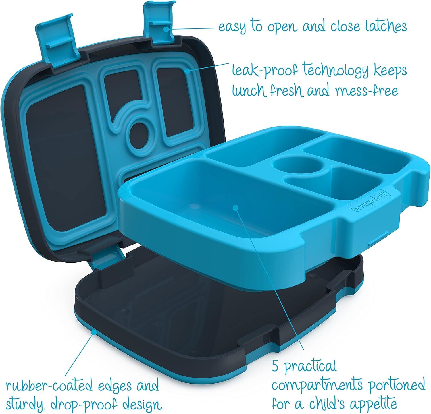 imageBentgo Prints Insulated Lunch Bag Set With Kids BentoStyle Lunch Box Dinosaur