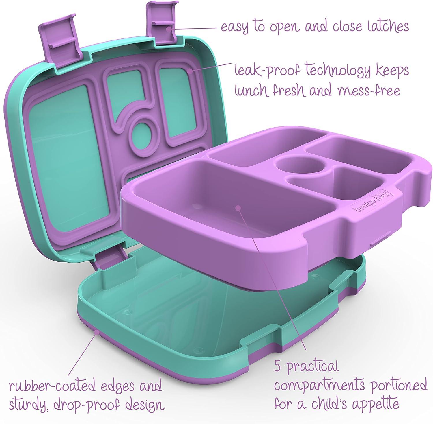 imageBentgo Prints Insulated Lunch Bag Set With Kids BentoStyle Lunch Box Mermaid Scales