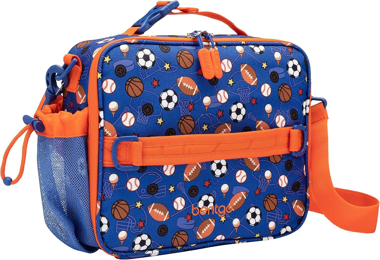 imageBentgo Prints Insulated Lunch Bag Set With Kids BentoStyle Lunch Box Sports