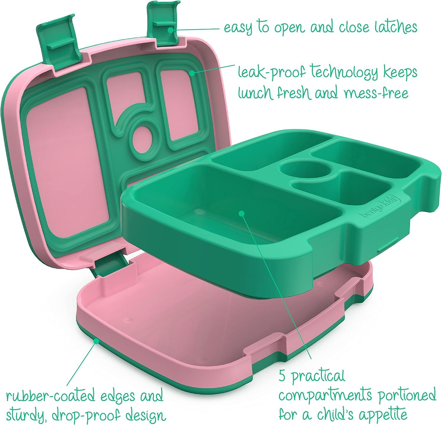 imageBentgo Prints Insulated Lunch Bag Set With Kids BentoStyle Lunch Box Tropical