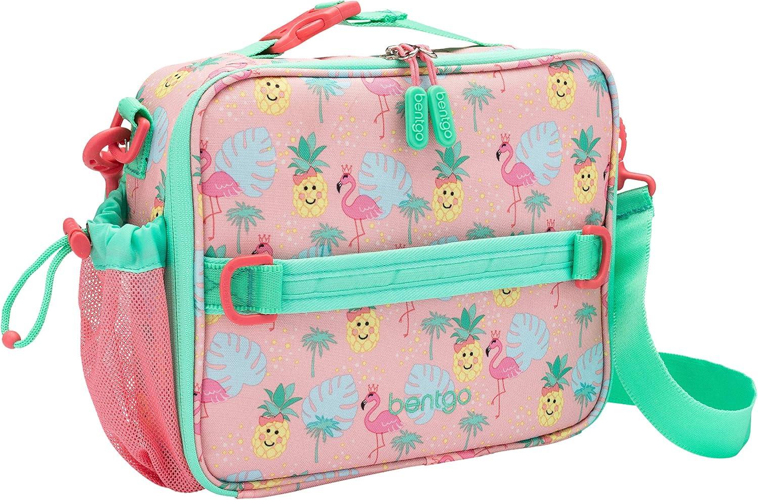 imageBentgo Prints Insulated Lunch Bag Set With Kids BentoStyle Lunch Box Tropical