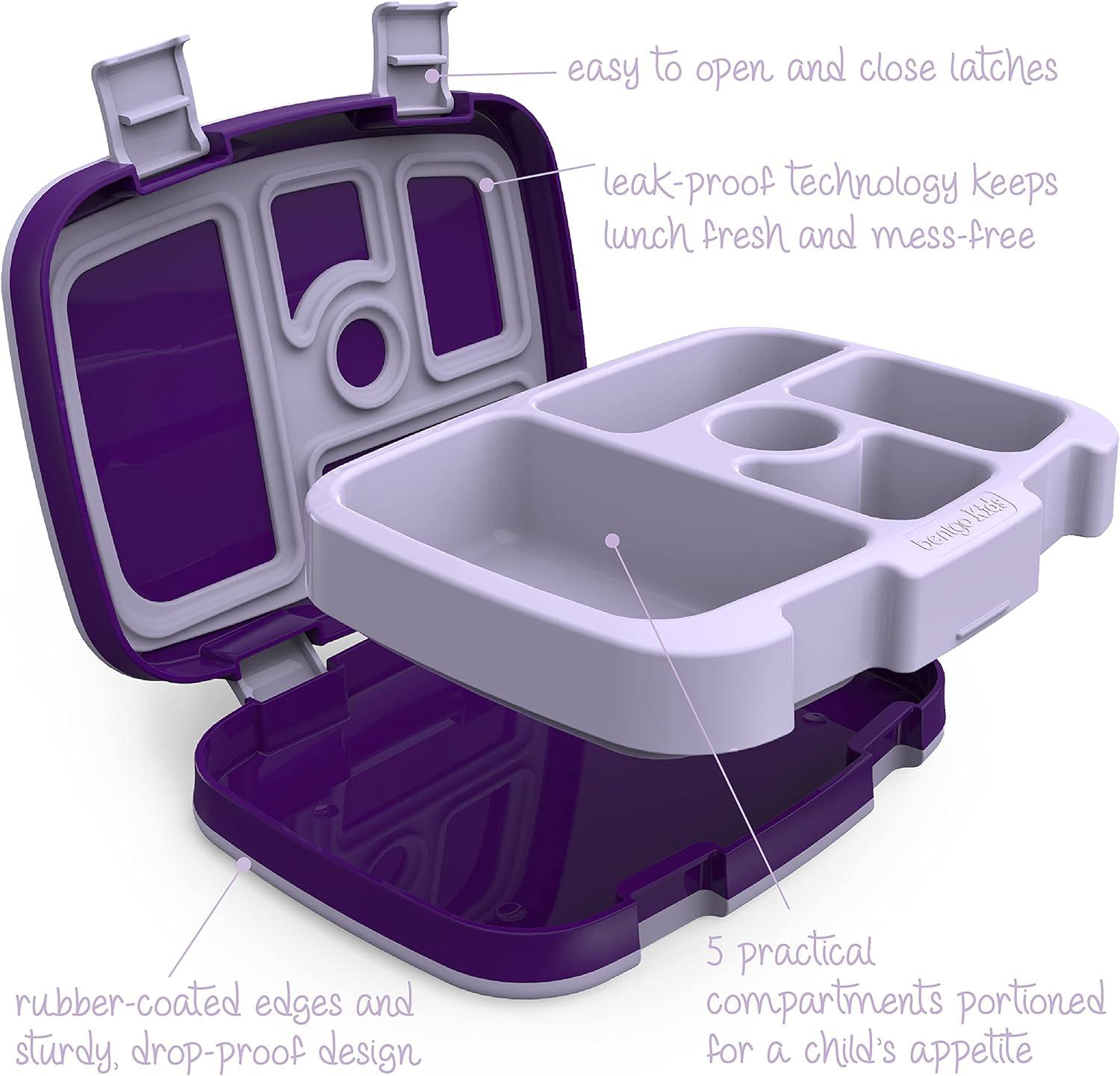 imageBentgo Prints Insulated Lunch Bag Set With Kids BentoStyle Lunch Box Unicorn