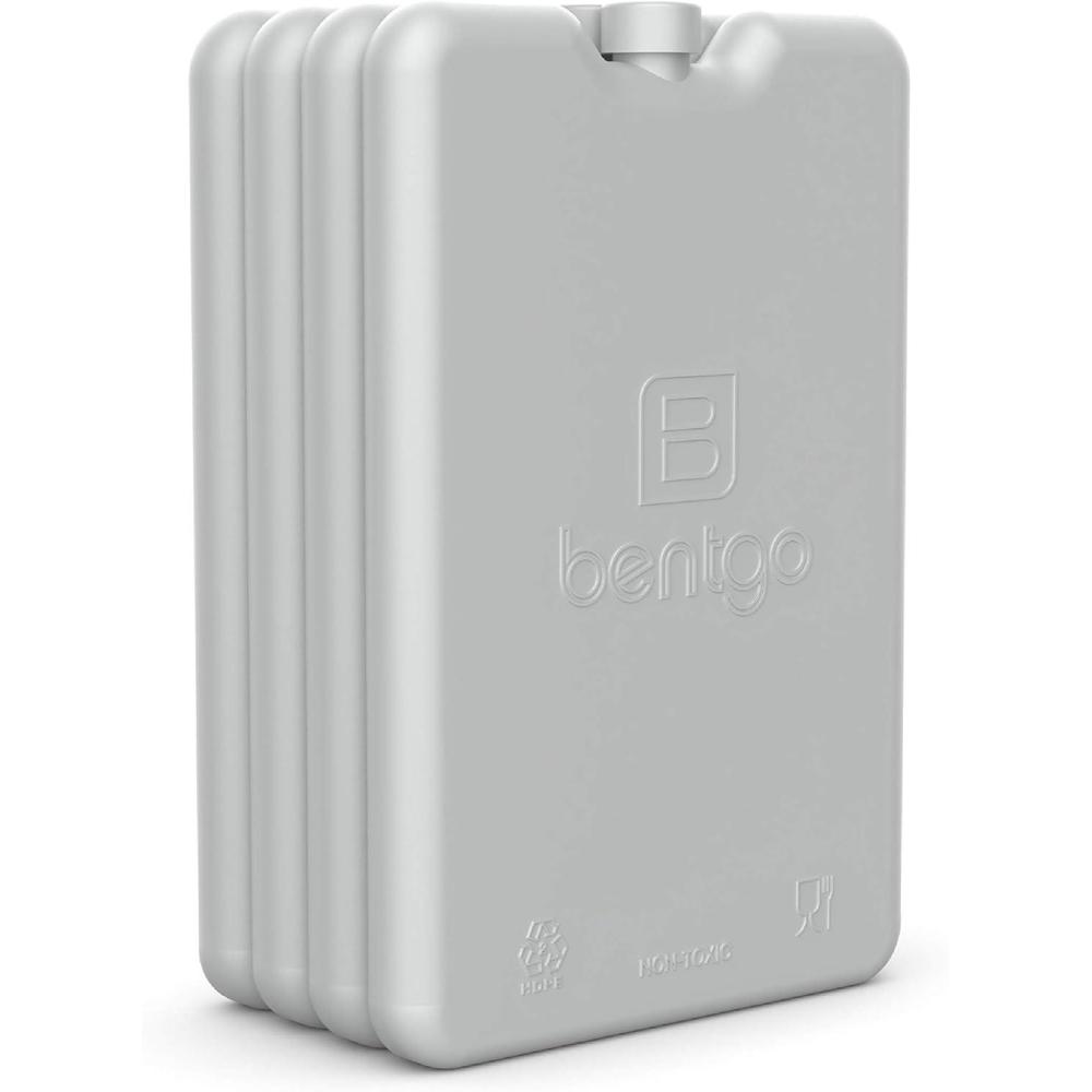 imageBentgo Ice Lunch Chillers  UltraThin Ice Packs Perfect for Everyday Use in Lunch Bags Lunch Boxes and Coolers  4 Pack BlueGray