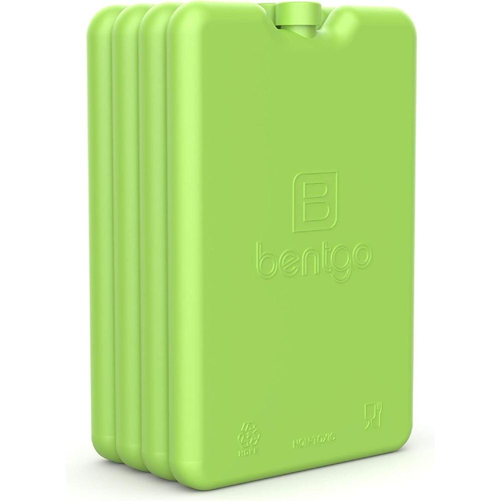 imageBentgo Ice Lunch Chillers  UltraThin Ice Packs Perfect for Everyday Use in Lunch Bags Lunch Boxes and Coolers  4 Pack BlueGreen