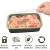 imageBentgo 20Piece Lightweight Durable Reusable BPAFree 1Compartment Containers  Microwave Freezer Dishwasher Safe  Navy BlueKhaki Green