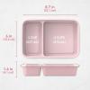 imageBentgo 20Piece Lightweight Durable Reusable BPAFree 2Compartment Containers  Microwave Freezer Dishwasher Safe  SkyBlush Pink