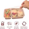 imageBentgo 20Piece Lightweight Durable Reusable BPAFree 2Compartment Containers  Microwave Freezer Dishwasher Safe  SkyRose Gold