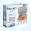 imageBentgo Chill Kids LeakProof Lunch Box  4Compartment Bento Box with BuiltIn Ice Pack 33 Cup Capacity PFAS ampamp BPAFree Microwave ampamp Dishwasher Safe Ideal Size for Ages 3 to 7 PurpleGray