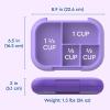 imageBentgo Chill Kids LeakProof Lunch Box  4Compartment Bento Box with BuiltIn Ice Pack 33 Cup Capacity PFAS ampamp BPAFree Microwave ampamp Dishwasher Safe Ideal Size for Ages 3 to 7 PurplePurple