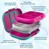 imageBentgo Chill Kids LeakProof Lunch Box  4Compartment Bento Box with BuiltIn Ice Pack 33 Cup Capacity PFAS ampamp BPAFree Microwave ampamp Dishwasher Safe Ideal Size for Ages 3 to 7 PurpleFuchsiaTeal