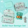 imageBentgo Chill Kids LeakProof Lunch Box  4Compartment Bento Box with BuiltIn Ice Pack 33 Cup Capacity PFAS ampamp BPAFree Microwave ampamp Dishwasher Safe Ideal Size for Ages 3 to 7 PurpleAqua