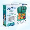 imageBentgo Chill Kids LeakProof Lunch Box  4Compartment Bento Box with BuiltIn Ice Pack 33 Cup Capacity PFAS ampamp BPAFree Microwave ampamp Dishwasher Safe Ideal Size for Ages 3 to 7 PurpleElectric Aqua