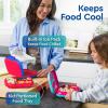 imageBentgo Chill Kids LeakProof Lunch Box  4Compartment Bento Box with BuiltIn Ice Pack 33 Cup Capacity PFAS ampamp BPAFree Microwave ampamp Dishwasher Safe Ideal Size for Ages 3 to 7 PurpleRedRoyal