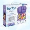 imageBentgo Chill Kids LeakProof Lunch Box  4Compartment Bento Box with BuiltIn Ice Pack 33 Cup Capacity PFAS ampamp BPAFree Microwave ampamp Dishwasher Safe Ideal Size for Ages 3 to 7 PurplePurple